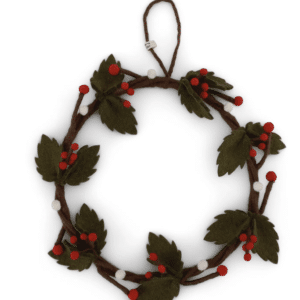 Wreath Holly w/ Hanger